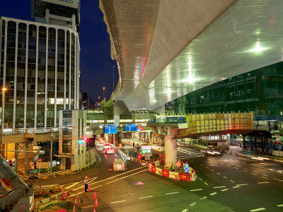 东京涩谷重建夜景