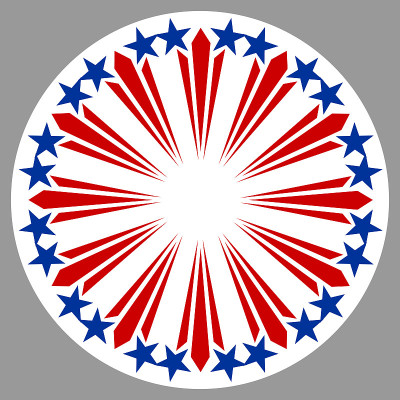 美国圆形标志标志标志