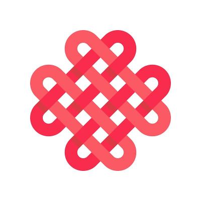 Chinese knotting vector, Chinese New Year related 