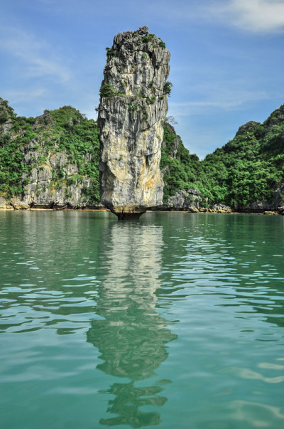 风景如画的海上风景。越南下龙湾