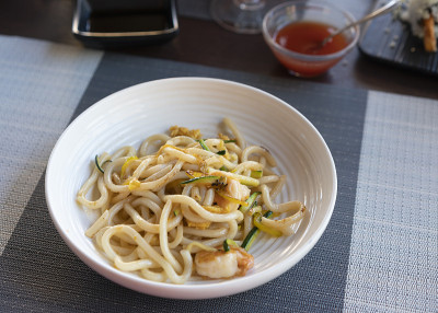 素食烤乌冬鱼健康的日本料理