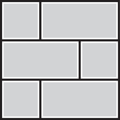 Vector frame for photos and pictures, photo collag