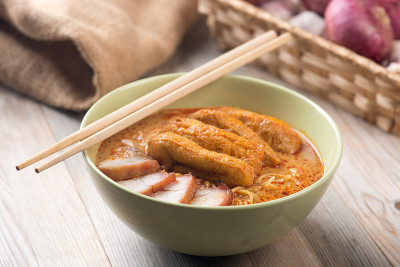 咖喱叻沙面条亚洲美食