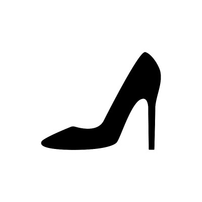 女性鞋图标。