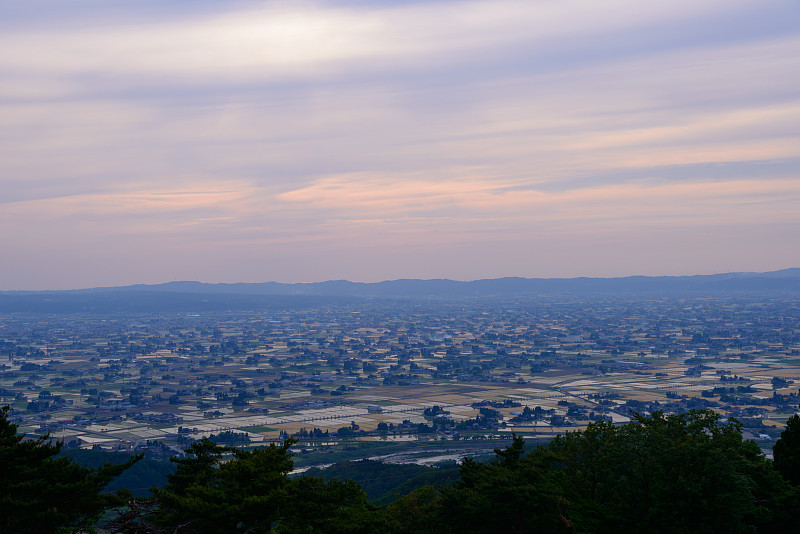 日本富山Tonami平原景观