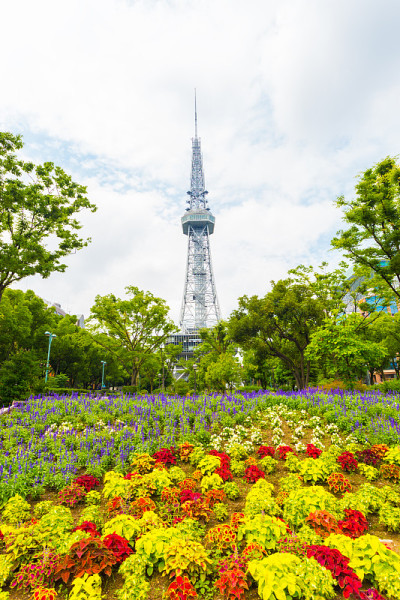 名古屋电视塔花坛市中心公园