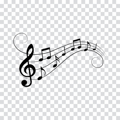 音符和符号，音乐设计，孤立，矢量插图。