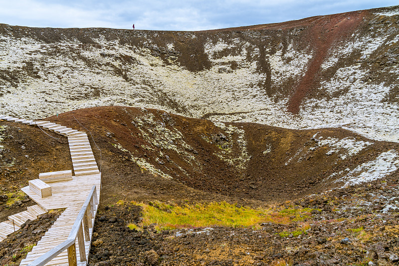 人行道,火山口