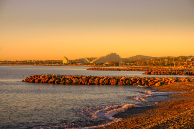 法国南部Cagnes sur Mer海滩
