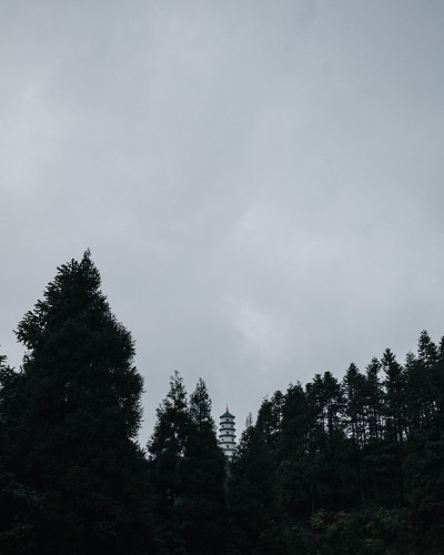 中国江西明月山上的宝塔