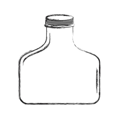 水晶瓶孤立图标