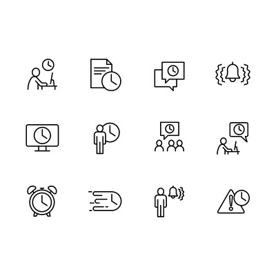 Vector icon business people, busines office, worki