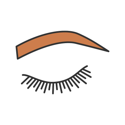 柔软的拱形眉形图标