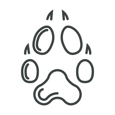 足迹矢量图标