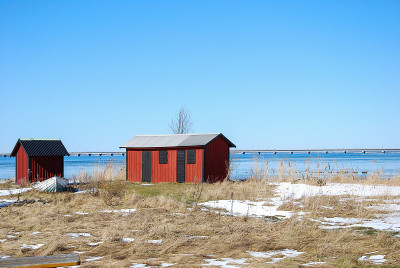 海边的红色小屋