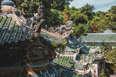越南中部岘港大理石山景色