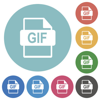 平面GIF文件格式图标