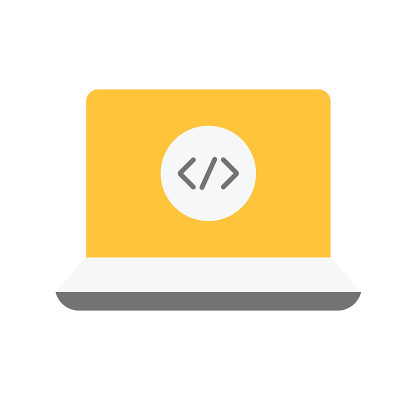 Programming, web development concept. Code on the 