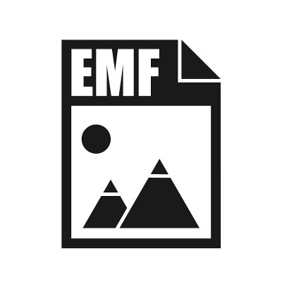 EMF文件图标，平面设计风格