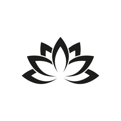 莲花图标矢量标志模板在时尚的平面设计