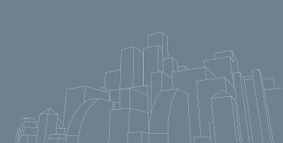 3D插图建筑透视线