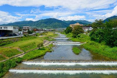 日本长野饭田城景