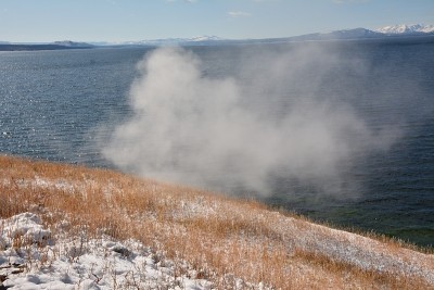 黄石公园本季第一场雪