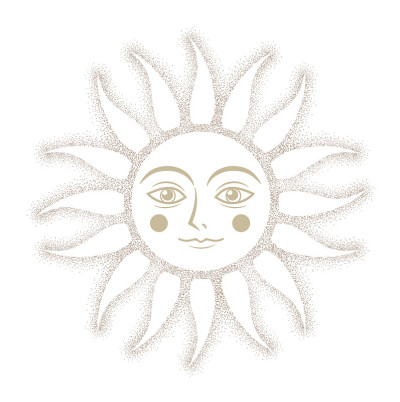 可爱的脸太阳-画点图像