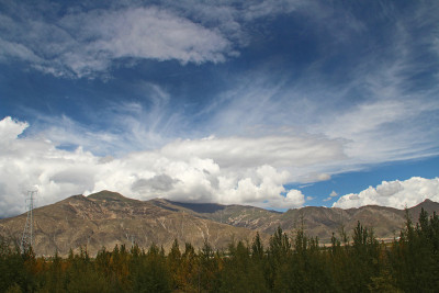 美丽的山景
