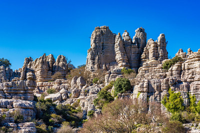 El Torcal de Antequera, Andalusia, Spain，在Antequer