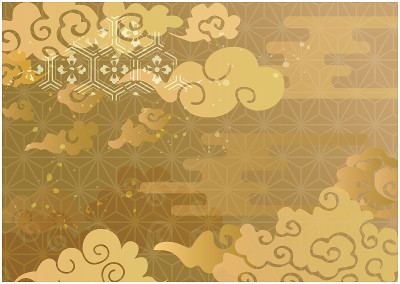 中国韩国传统东方图案背景
