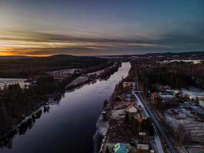 河在Skellefteå
