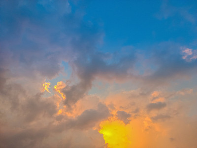 日落的天空