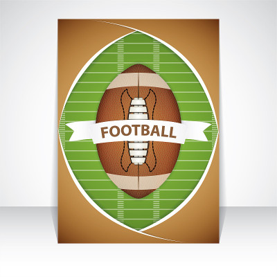 American football flyer