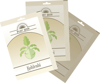 Pack of Kohlrabi seeds icon