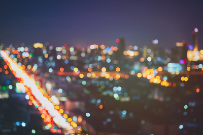 都市夜光散景