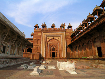 印度的鬼城。Fatehpur Sikri。