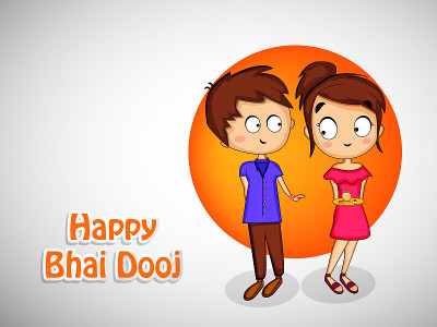 印度教节日Bhai Dooj背景插图