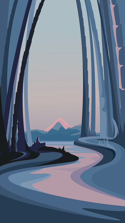 竹林在山的背景。