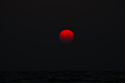 日落的天空