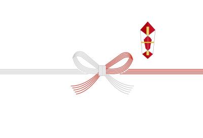 Noshi的矢量插图材料/ Mizuhiki / Parts / Noshi /日本风格