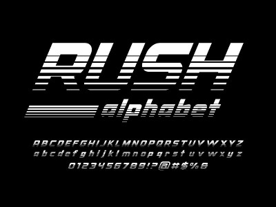 速度的字体