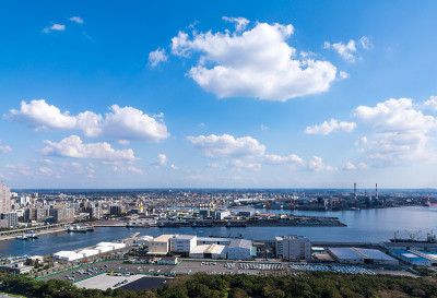 千叶港口和千叶城市景观俯瞰千叶港口塔1
