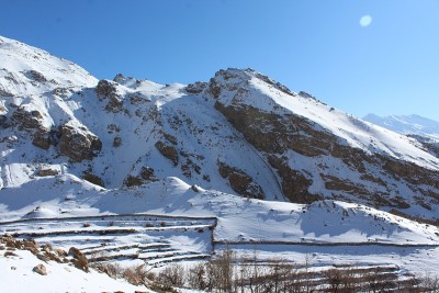 冬天的纳科村，金纳尔区，斯皮提山谷