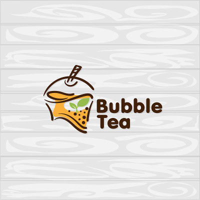 泡泡茶图标图标图形模板