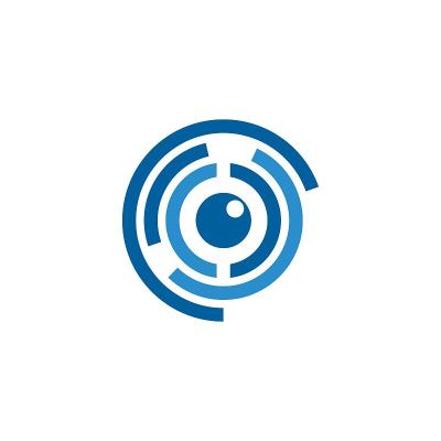 C字母核心图标矢量插图