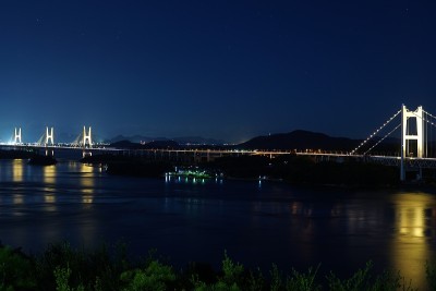 濑户大桥，灯，冈山
