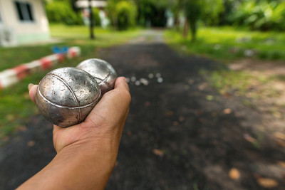 Petanque球，有趣和放松的游戏
