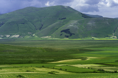 钢琴大di Castelluccio，山区和乡村景观