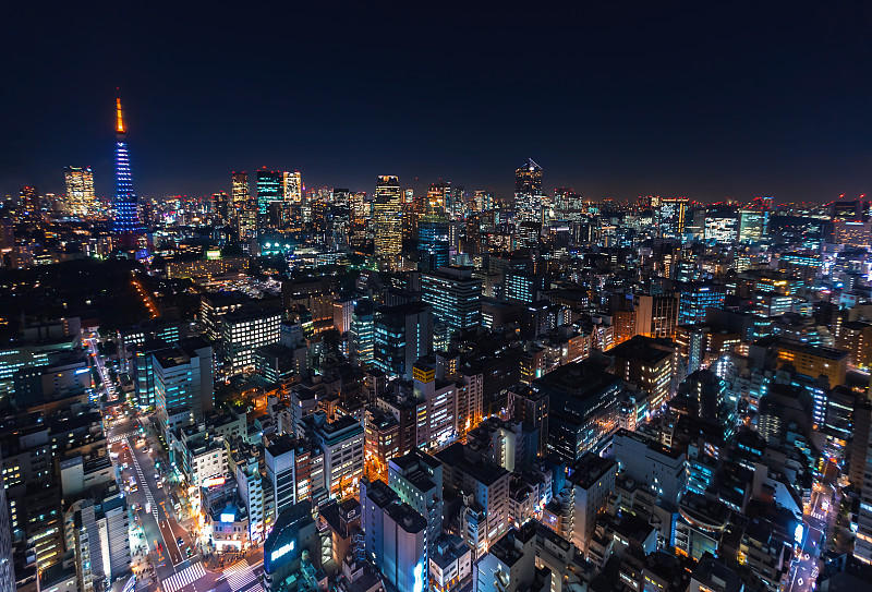 日本东京鸟瞰图